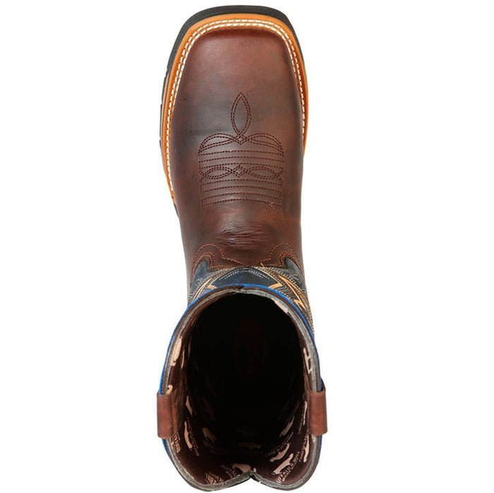 Botas de Trabajo de Cuero Original Horma Rodeo Color Cafe GEN-126458
