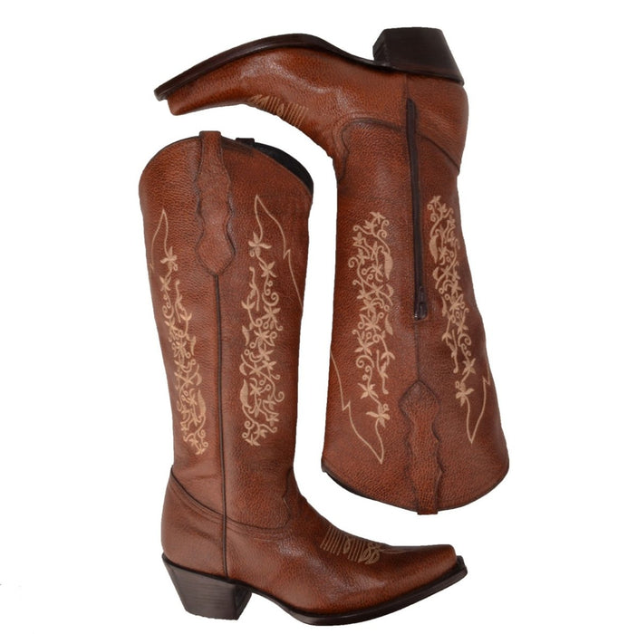 Botas de Cuero Original para Mujer Color Shedron WD