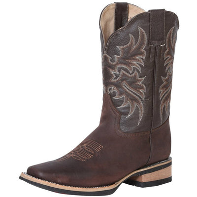 Botas Vaqueras de Cuero Crazy Horma Rodeo Color Cafe GEN