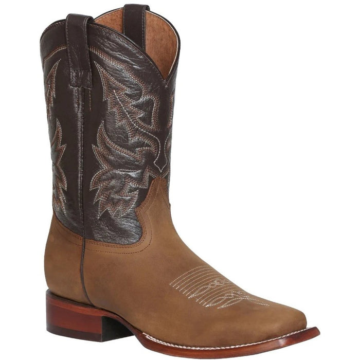 Botas Vaqueras de Cuero Crazy Original Horma Rodeo Color Cafe