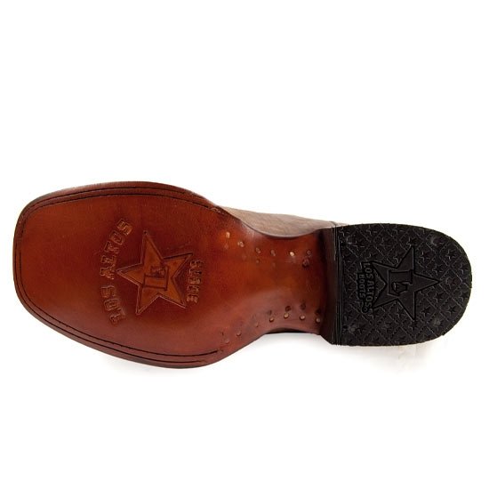 Botas Vaqueras de Cuero Punta Amplia para Dama