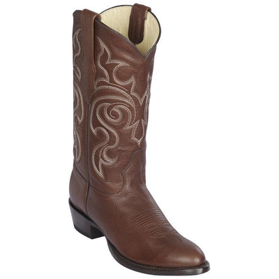 Botas Vaqueras de Cuero Grisly Horma Redonda