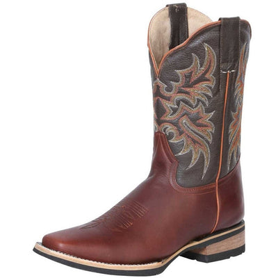 Botas Vaqueras de Cuero Pull Up Horma Rodeo Color Shedron GEN