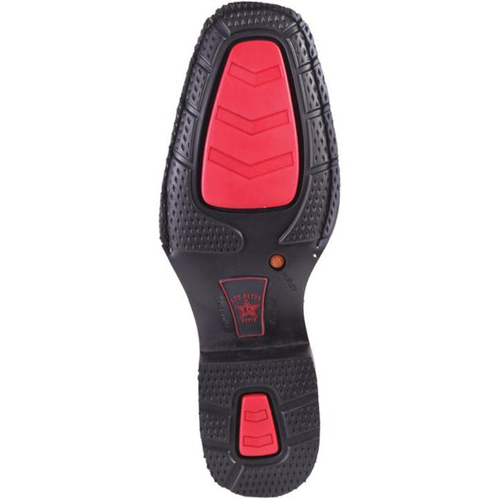 Botas Vaqueras de Cuero Rage Horma Rodeo Cuadrada Ancha