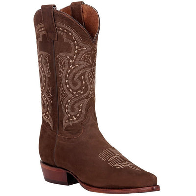 Botas Vaqueras de Piel Nobuck Original Horma Puntal