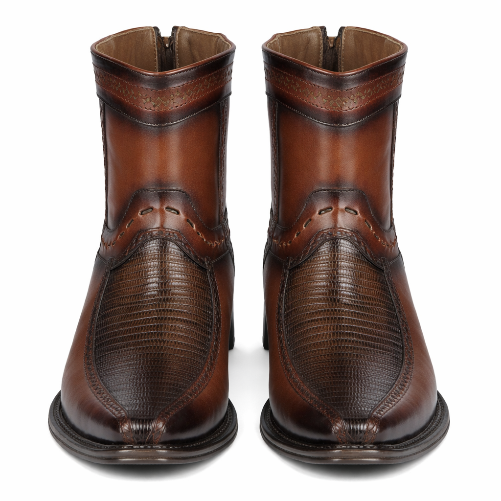 Botas de Armadillo con Venado Punta Europea LAB-76BF0716