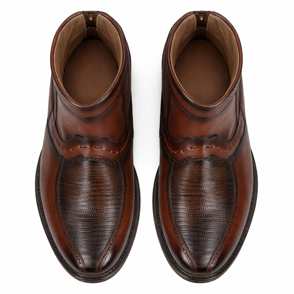 Botas de Armadillo con Venado Punta Europea LAB-76BF0716
