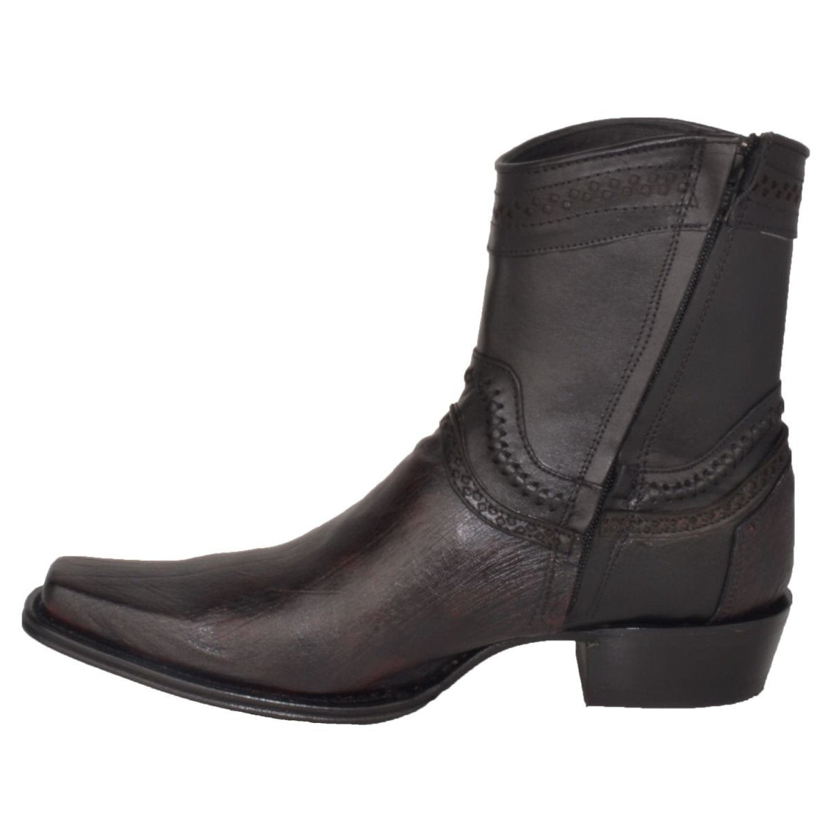 Botines de Panza de Avestruz Punta Europea LAB-76B9718