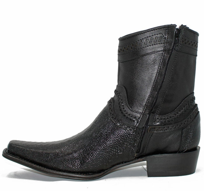 Botines de Pata de Avestruz Original Horma Europea LAB-76B0505