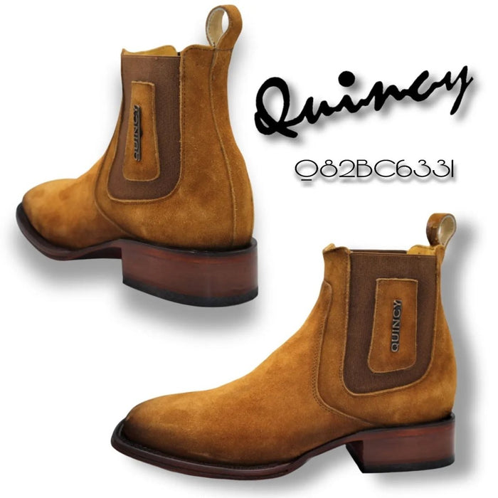 Botin Charro Quincy Suede Square Toe Boots
