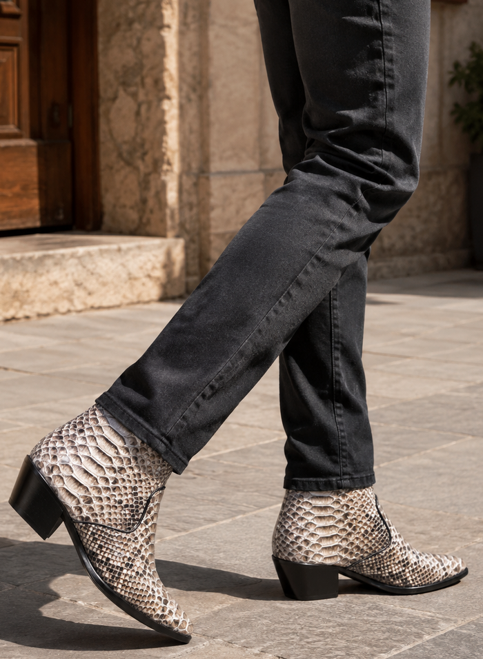 Botines Charros de Piton Original Completo LAB-635749