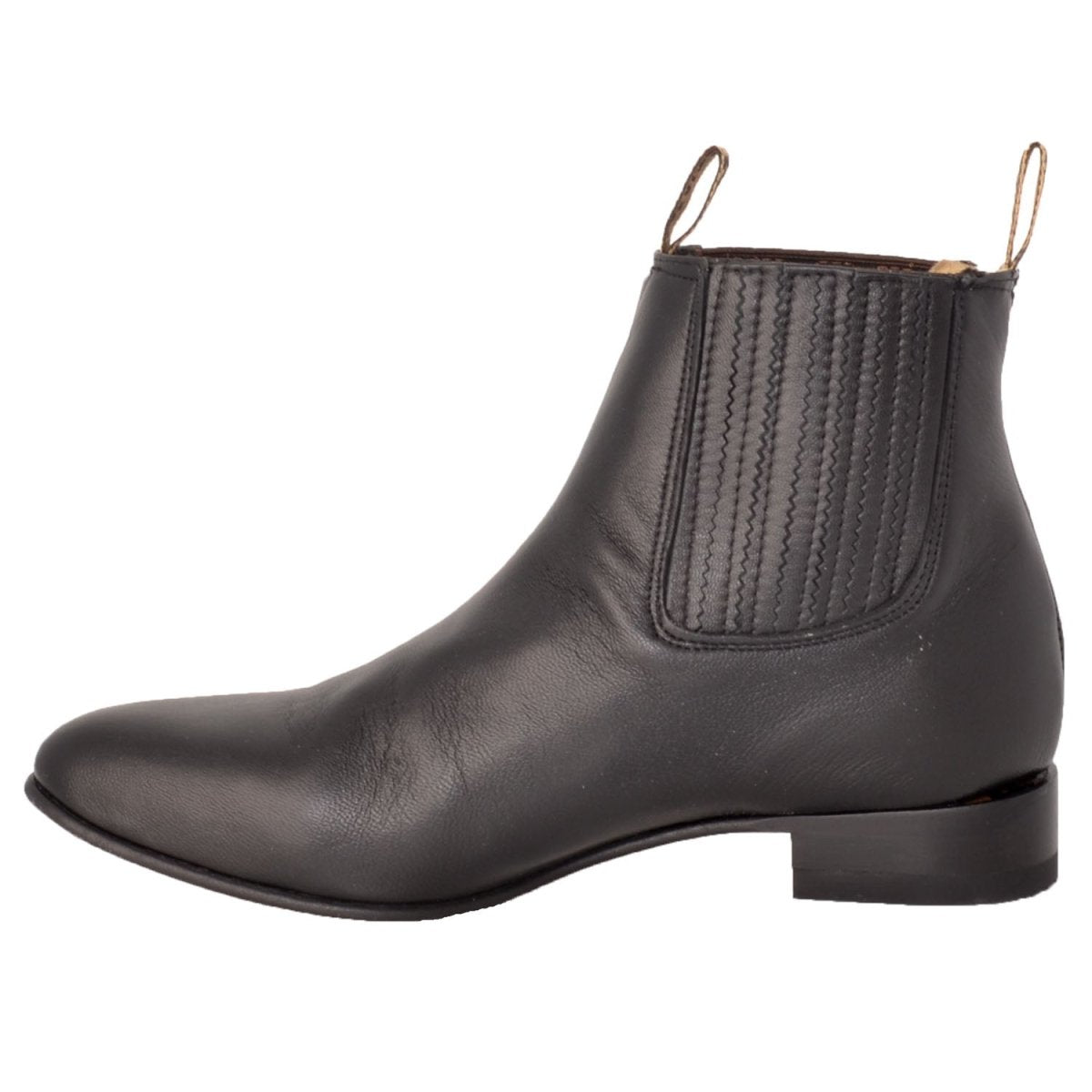 Botines Charros de Piel de Venado Negro LAB-615105
