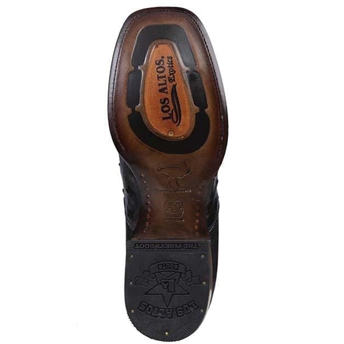 Botin Vaquero de Avestruz Original LAB-82BV0305