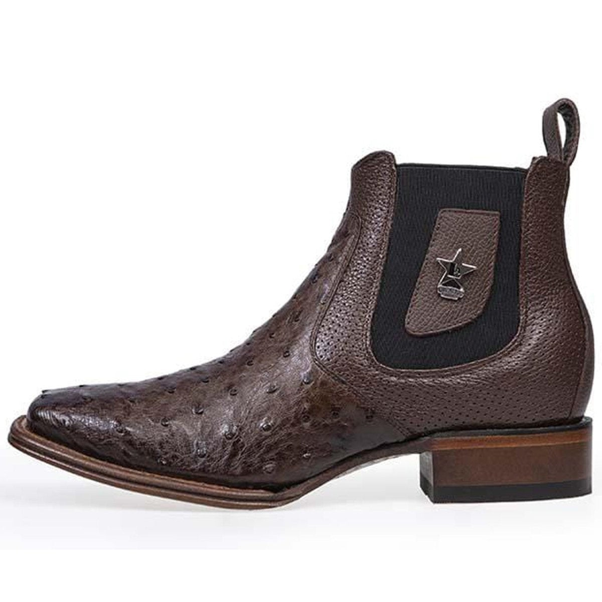 Avestruz Square Toe Western Boot by Los Altos Boots