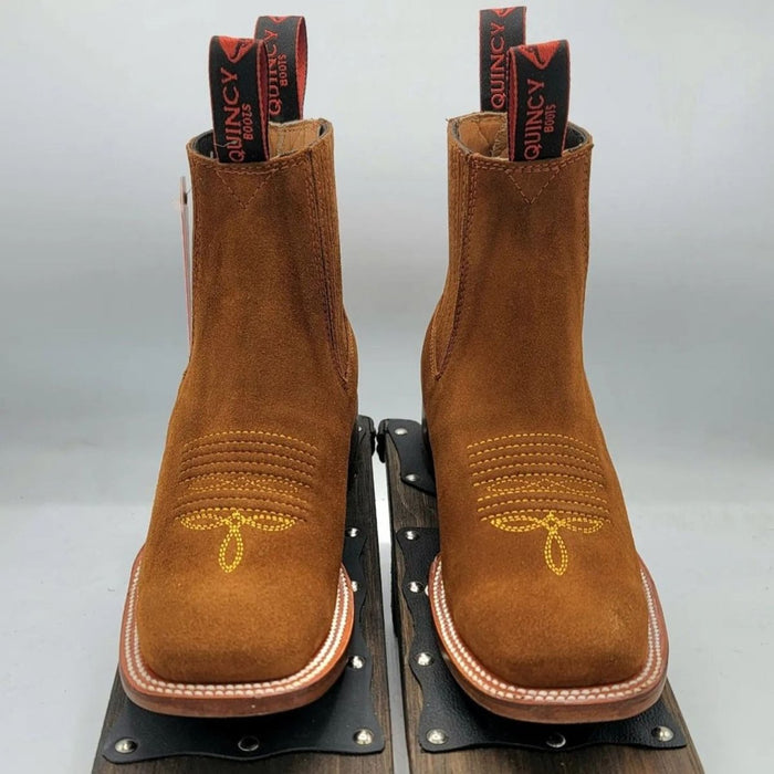 Original Shedron Suede Charro Boot Square Toe
