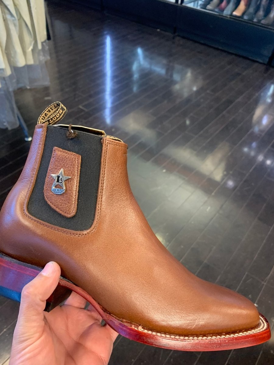 Belmont Square Toe Botines by Los Altos Boots