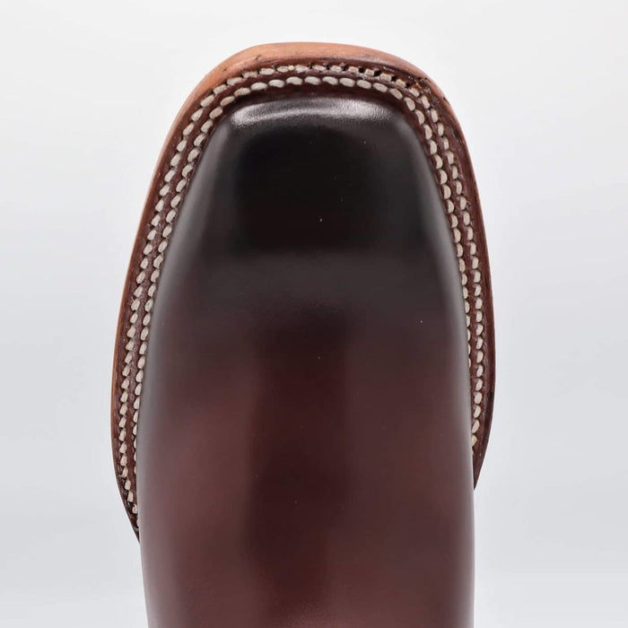 Botines Charros Quincy Punta Cuadrada Vino