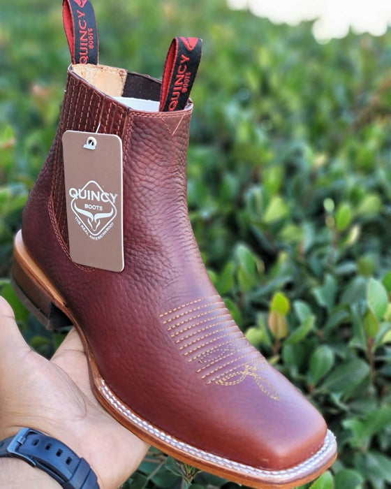 Botines Charros Quincy con Punta Cuadrada