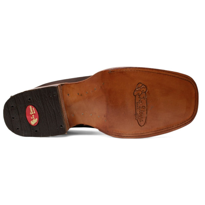 Botines Charros Quincy de Gamuza Punta Cuadrada Cafe