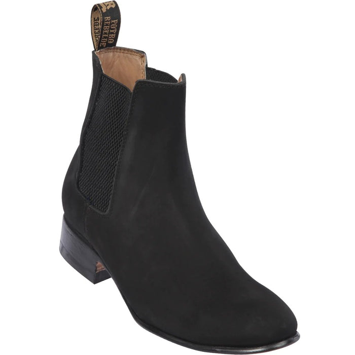 Botines Chelsea de Gamuza Negro Quincy