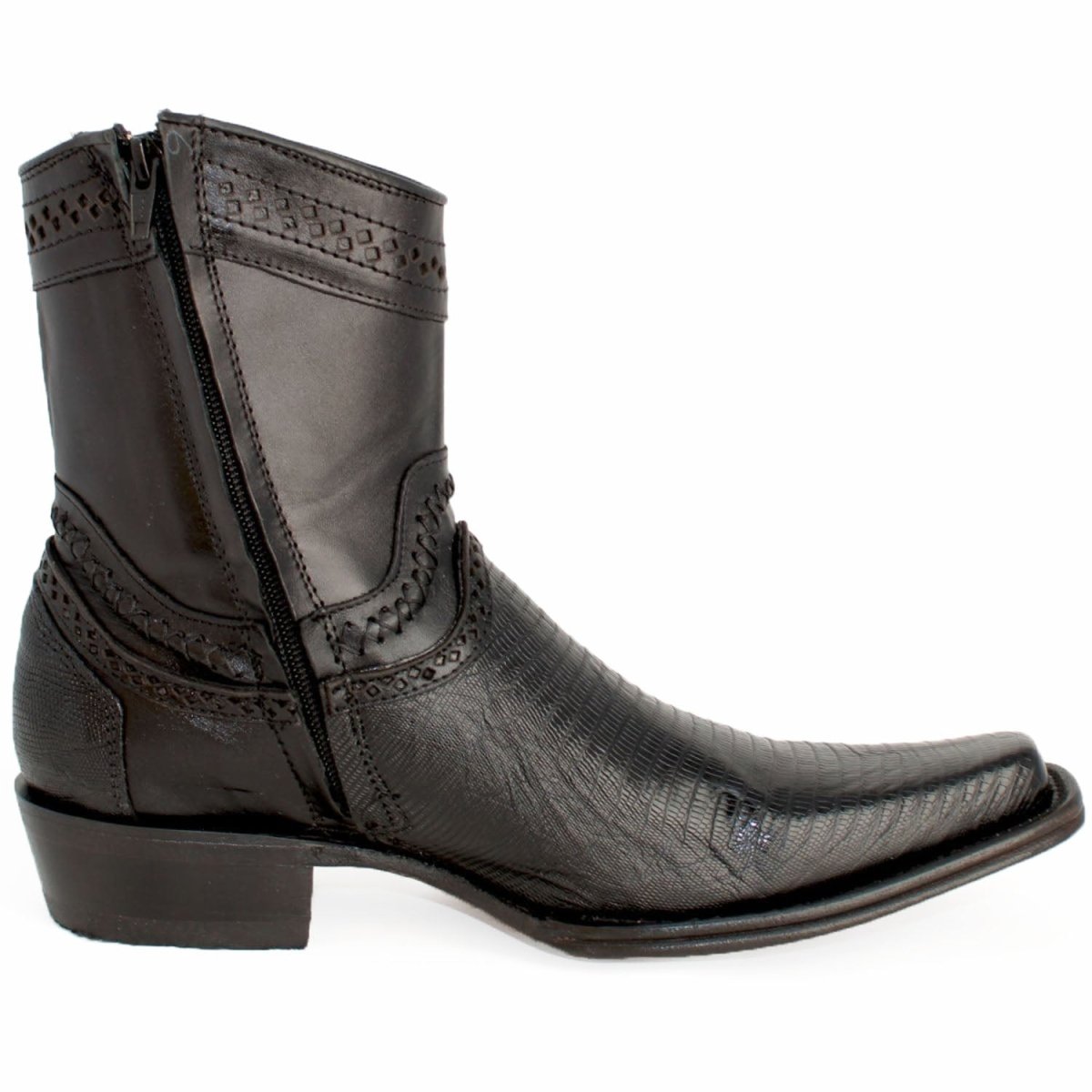 Botines de Armadillo Punta Europea Negro LAB-76B0705