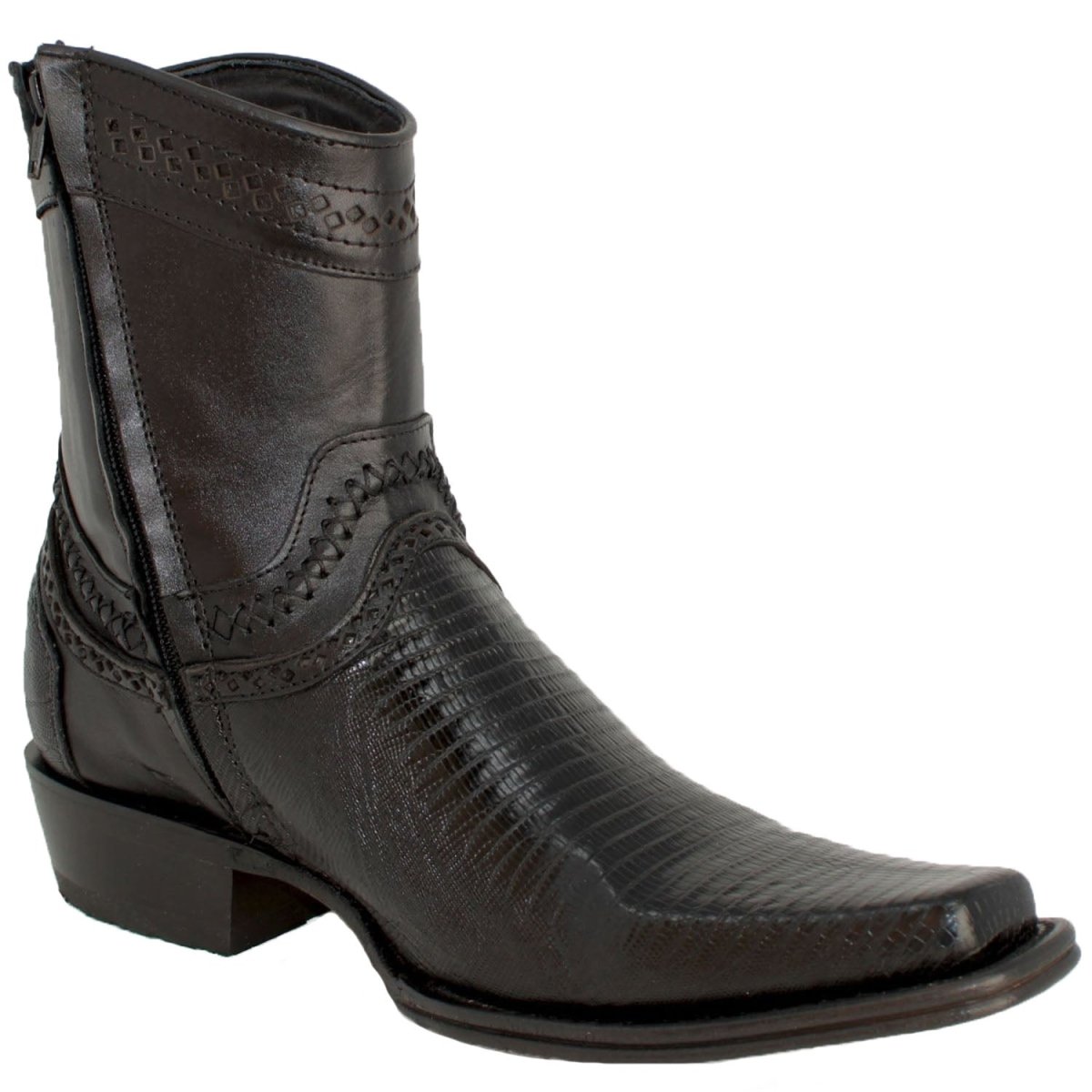 Botines de Armadillo Punta Europea Negro LAB-76B0705