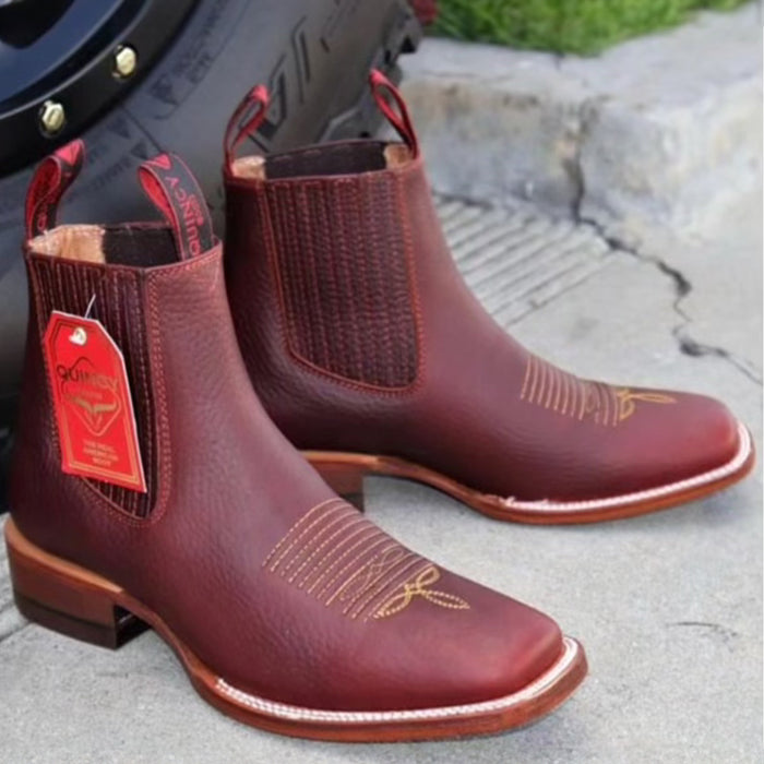 Mens Square Toe Ankle Boots by Quincy Boots