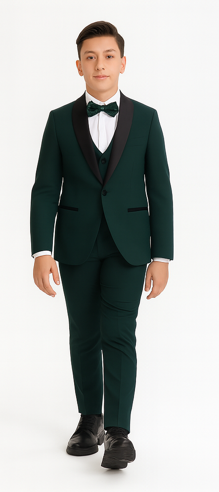 Boys Tuxedo - Green Kids Suit
