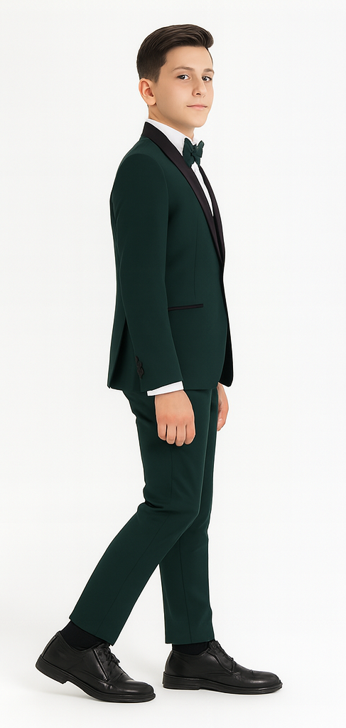 Boys Tuxedo - Green Kids Suit