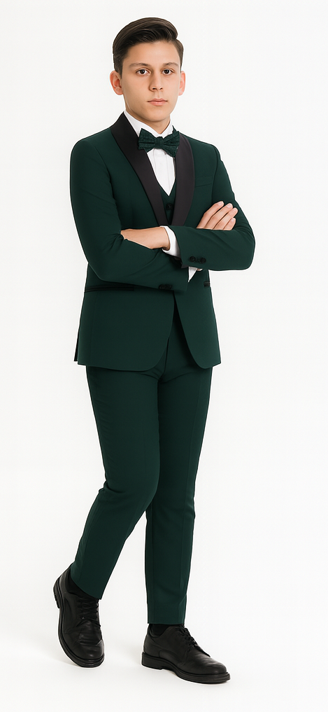 Boys Tuxedo - Green Kids Suit