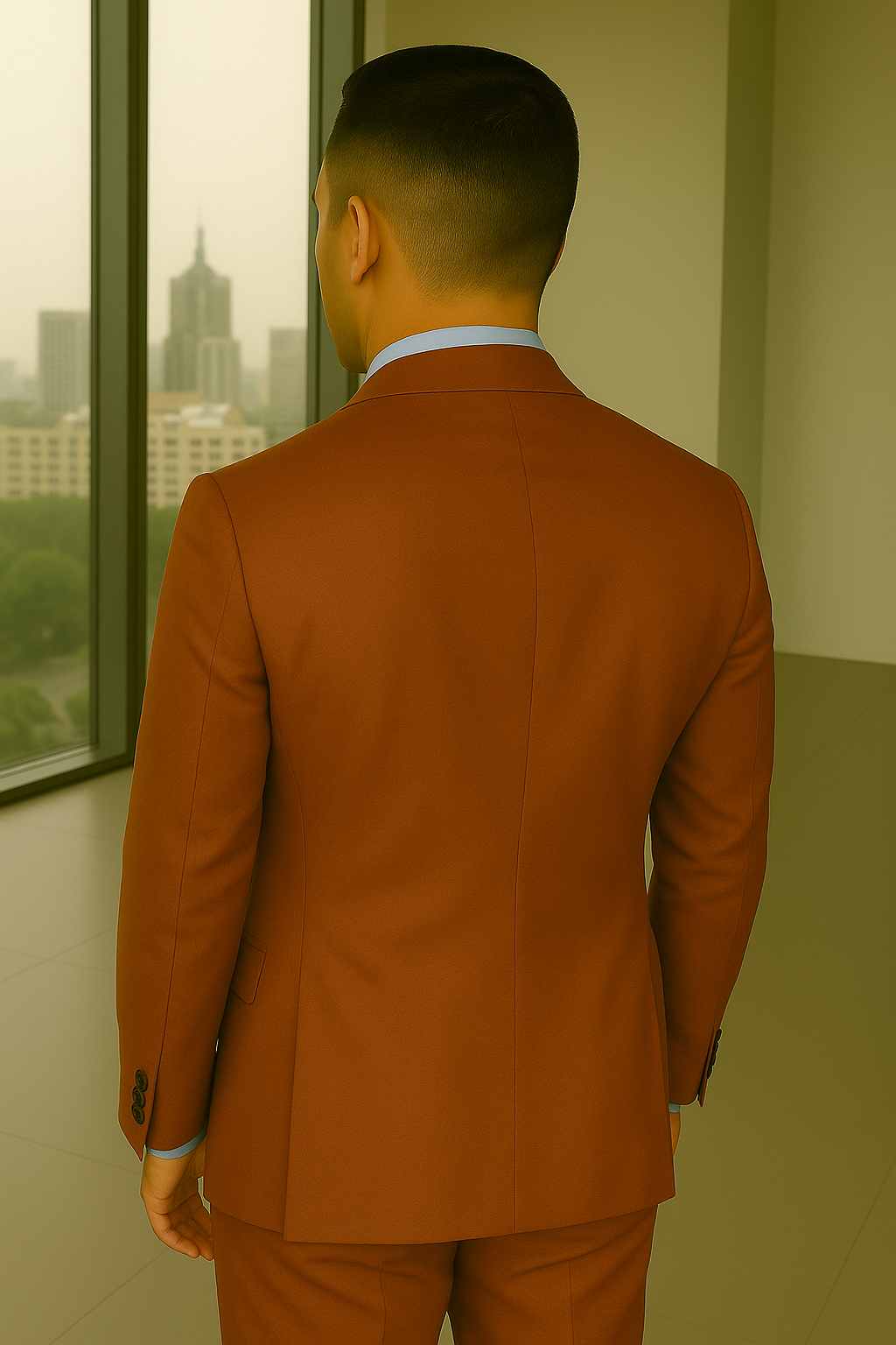 Italian Wool Three-Piece Suit by Statement