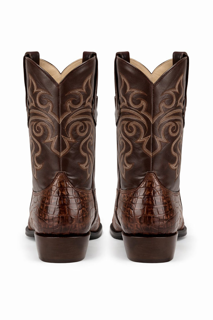Men's Los Altos Caiman Tail Snip Toe Boots