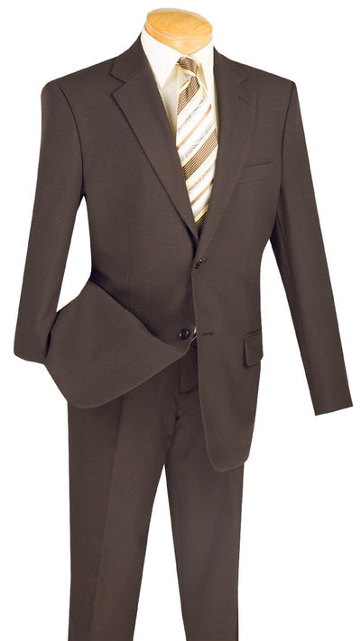 Brown Regular Fit 2 Piece Suit for Men