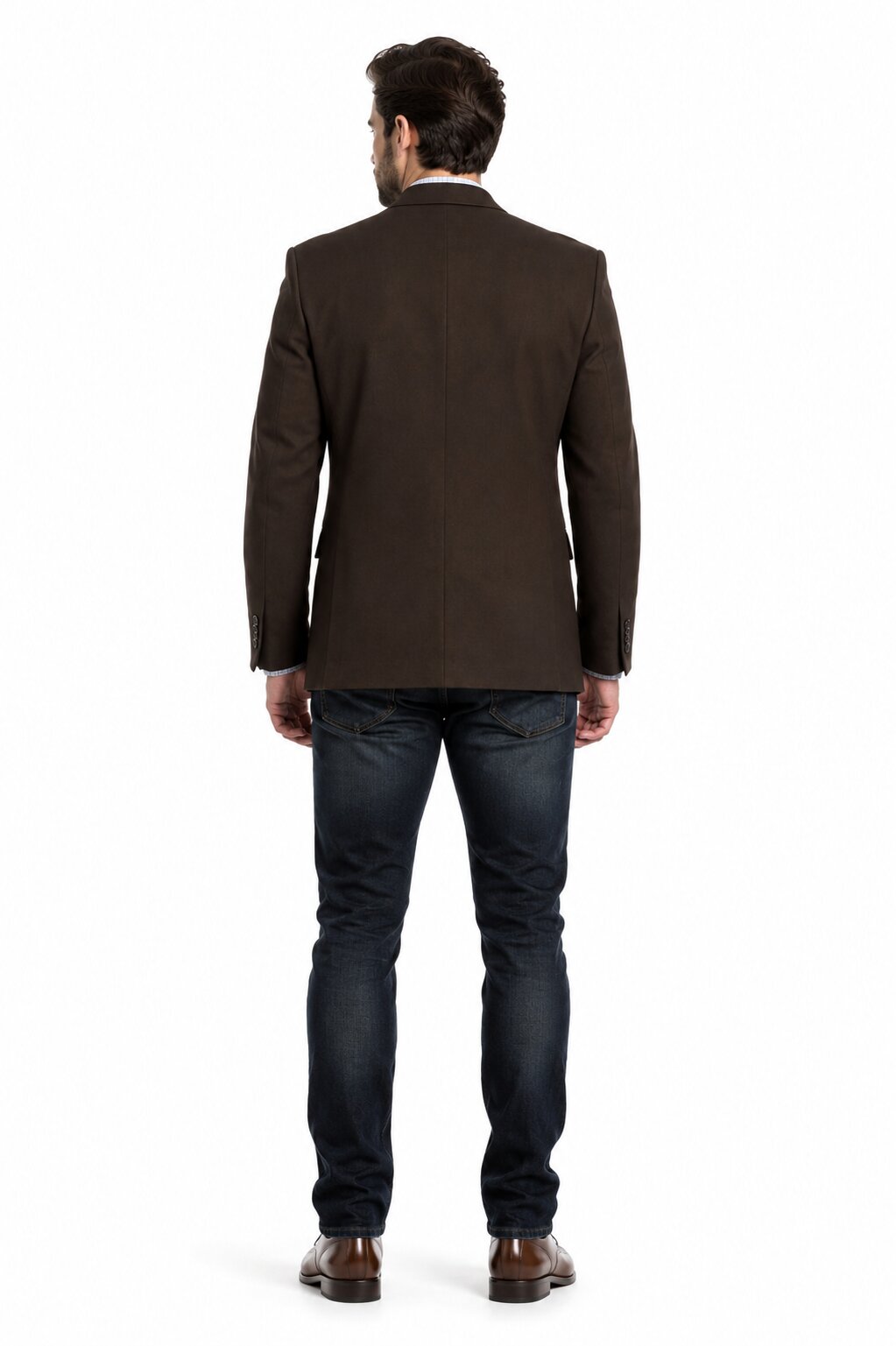 Men's Brown 2 Button Fashion Dress Casual Blazer