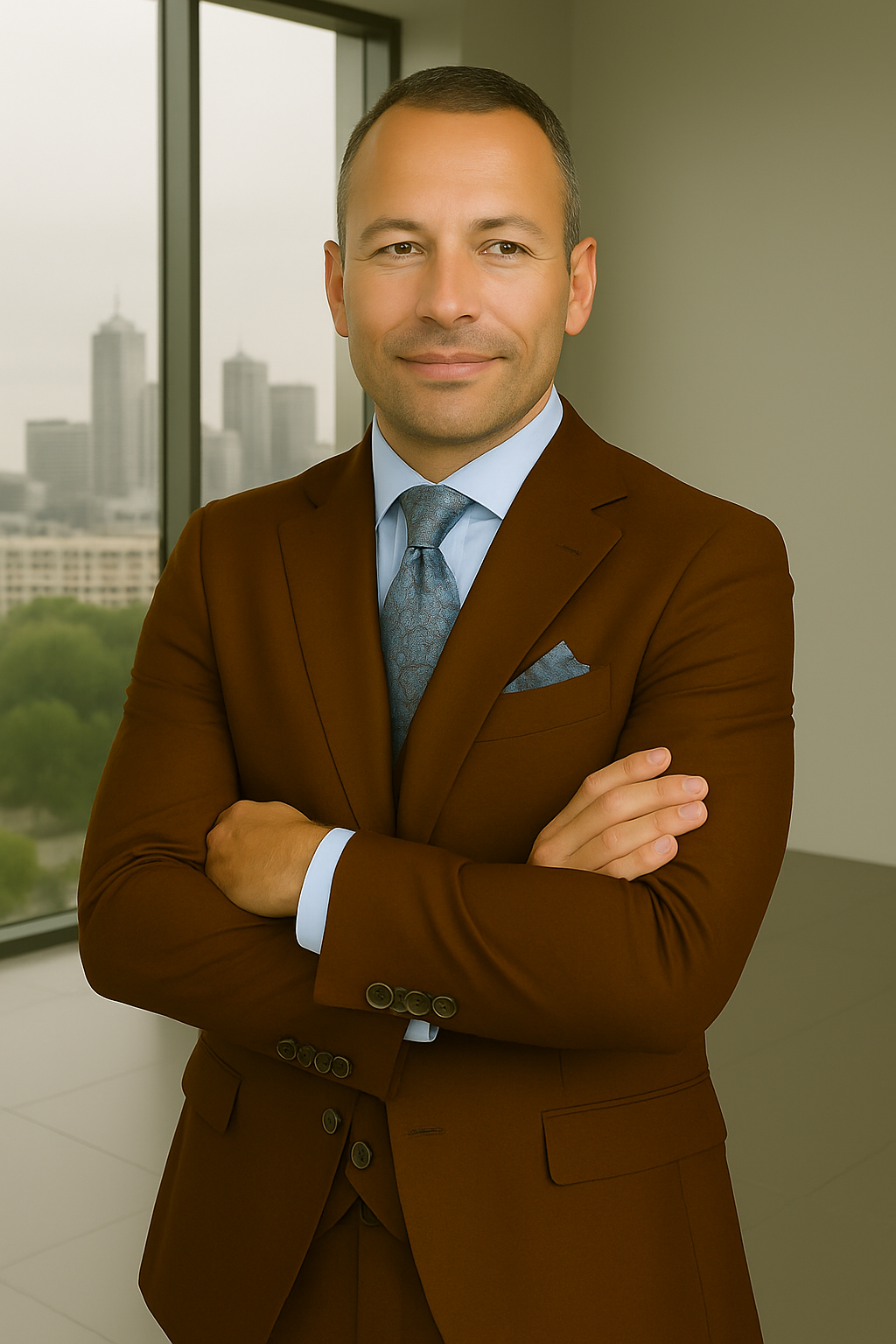 Italian Wool Three-Piece Suit by Statement