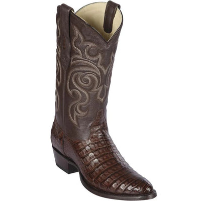 Los Altos Caiman R-Toe Cowboy Boot Black
