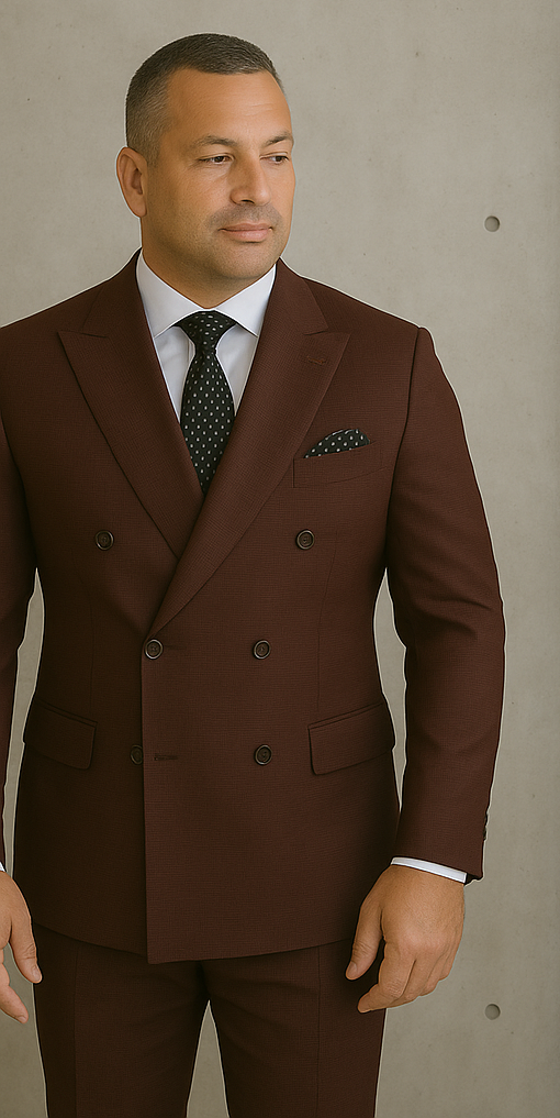 Italian Made 2 Piece Wool Suit by Statement