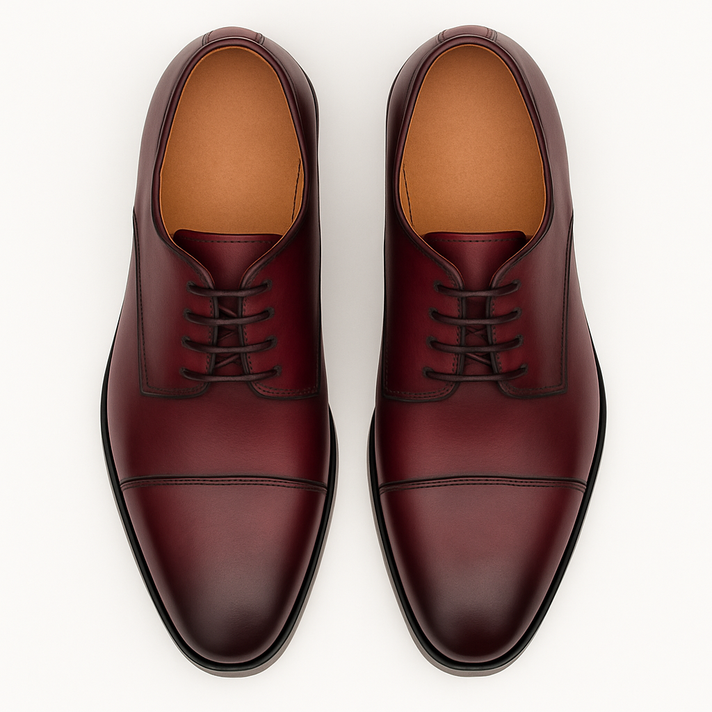 Mezlan Republic Calfskin Cap Toe Blucher in Tan