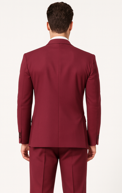 Burgundy ~ Maroon Suit ~ Wine Color Double Breasted Suits