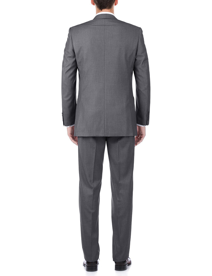 Bevagna Gray Wool Regular Fit 2 Piece Suit