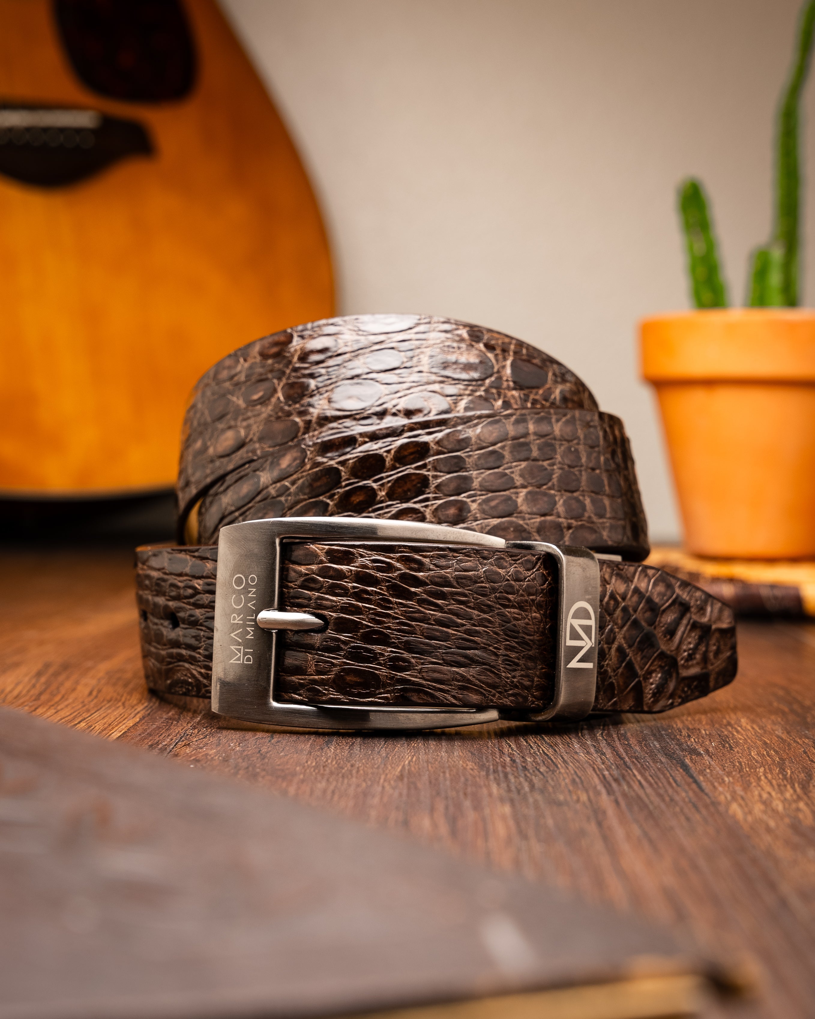 Marco Di Milano Massimo Belt Brown Leather Loafer