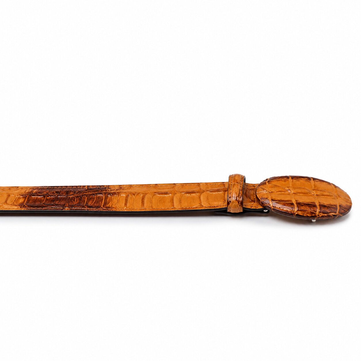 Caiman Skin Cowboy Belt by Wild West Boots