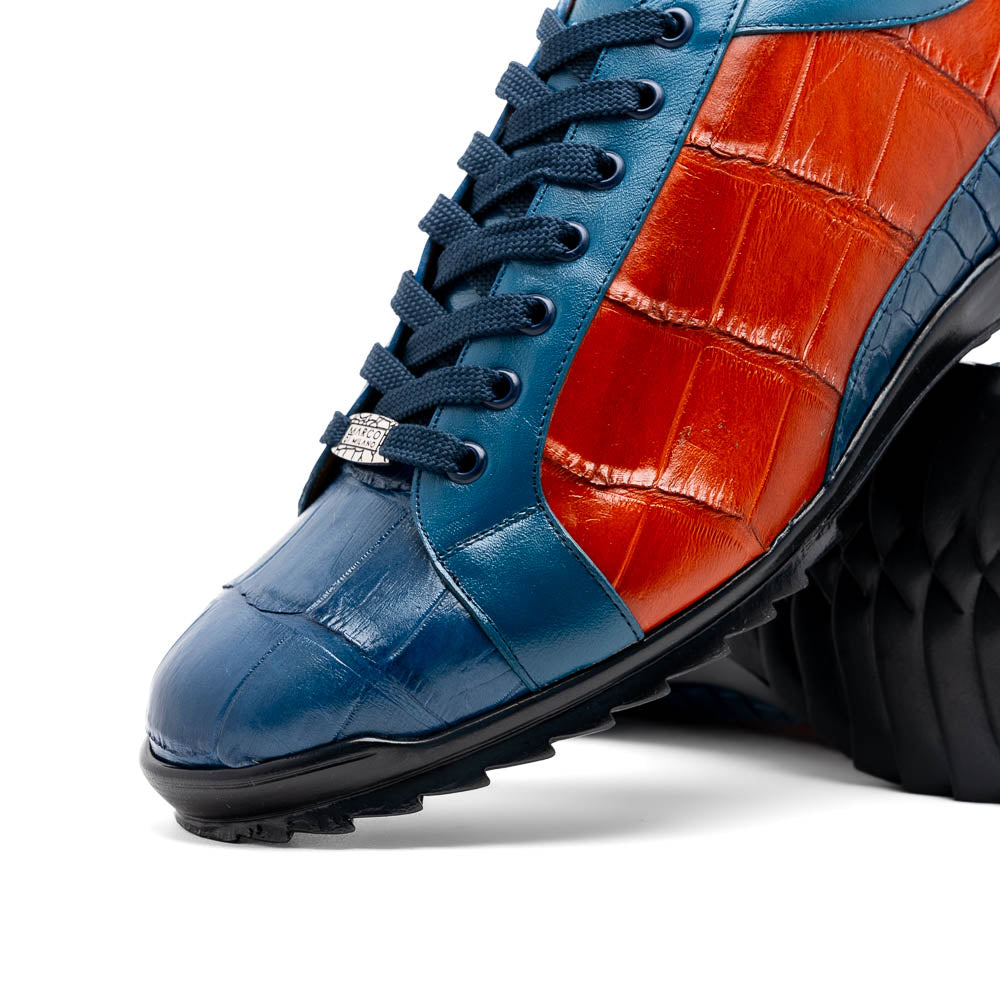Marco Di Milano Cairo Alligator Sneakers Blue