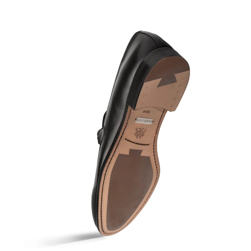 Parole Penny Loafer Calfskin Black by Mezlan