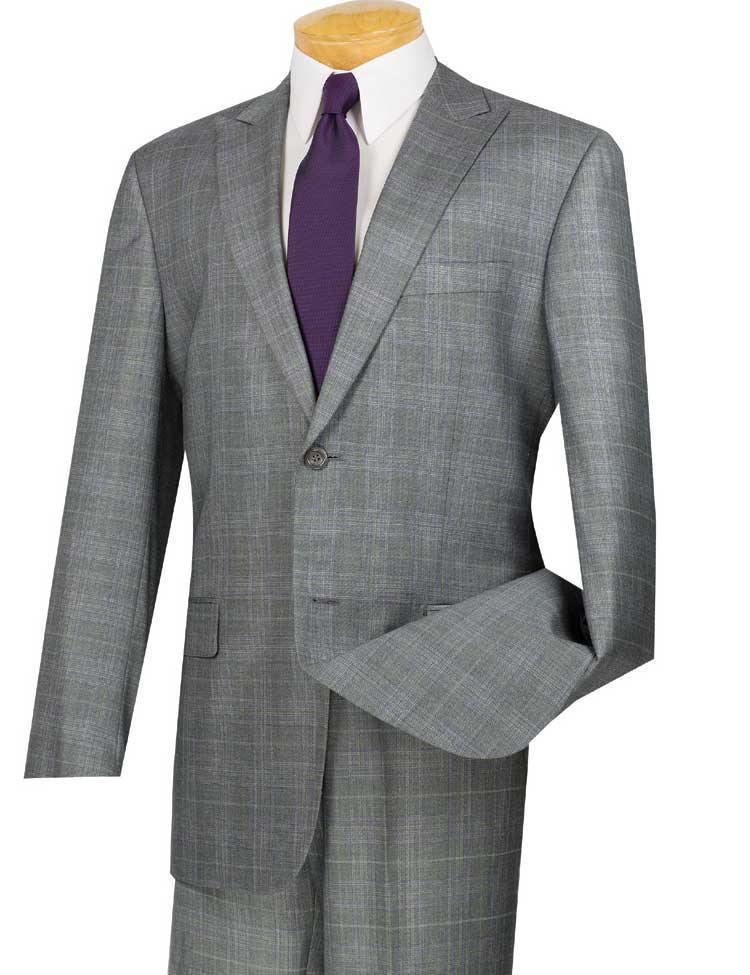 Gray Glen Plaid Suit - Cambridge Collection