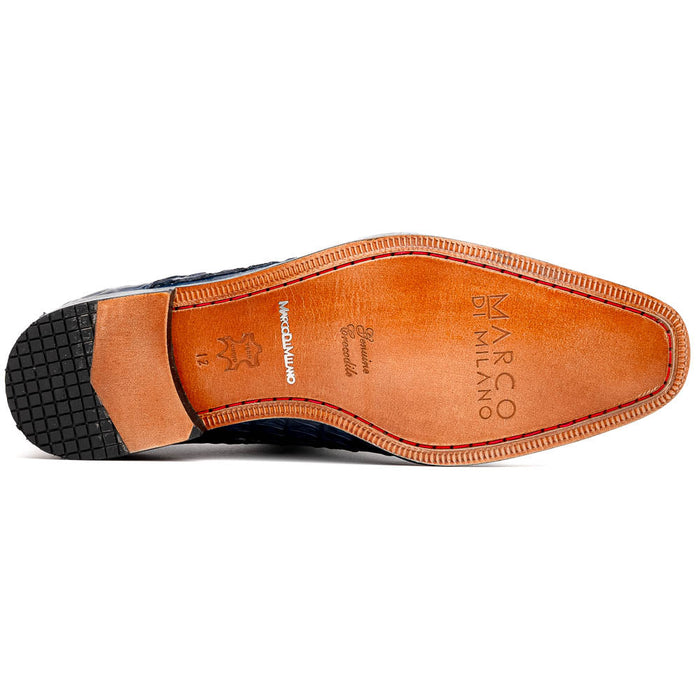 Marco Di Milano Cancun Gray Caiman Crocodile Derby