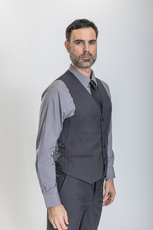 Caravelli Suit - Designer Caravelli Jacket and Pants in Color Solid Charcoal