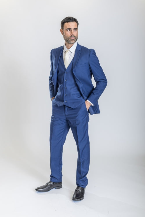 Caravelli Suit - Designer Caravelli Jacket and Pants in Color Solid Cobalt