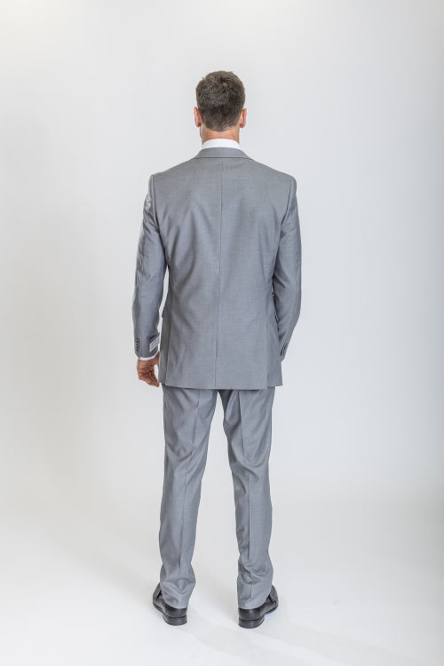 Caravelli Suit - Designer Caravelli Jacket and Pants in Color Solid Light Grey