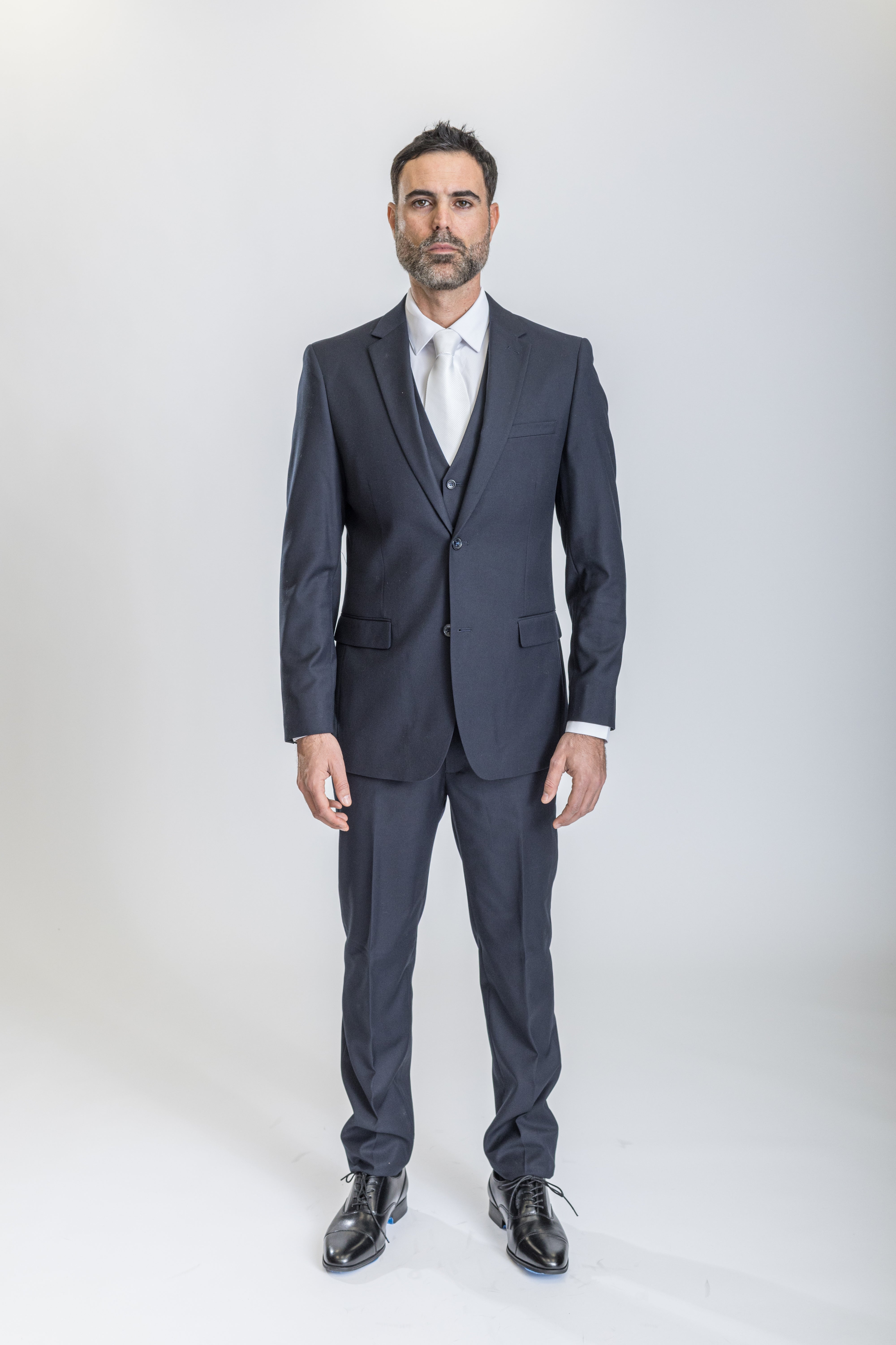 Caravelli Suit - Designer Caravelli Jacket and Pants in Color Solid Navy